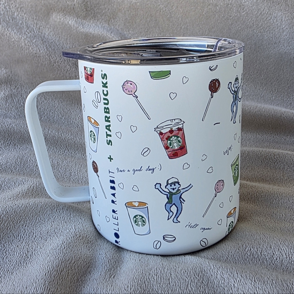 STARBUCKS x Roller Rabbit 12 fl oz Stainless Steel Travel Mug